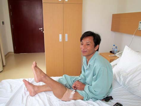 Bệnh nhân Nguyễn Trọng Dũng, 43 tuổi, ở Khối 1 Thị trấn Thanh Chương – Tỉnh Nghệ An